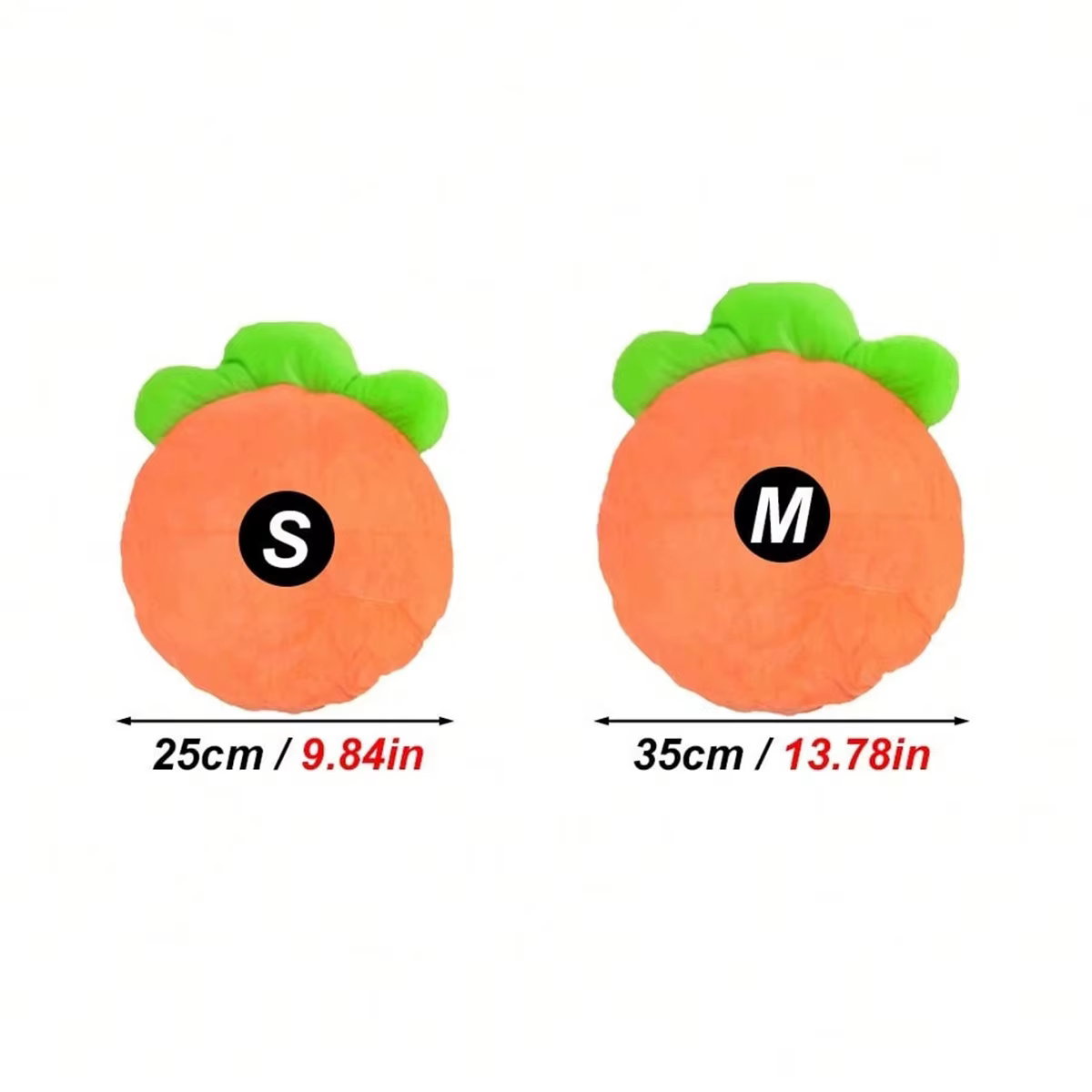 Cozy Carrot Shaped Small Animal Bed Cushion Mat All Season Warm Soft Nest Mat for Hamster Rabbit Guinea Pig Chinchilla Small Pet — image 3
