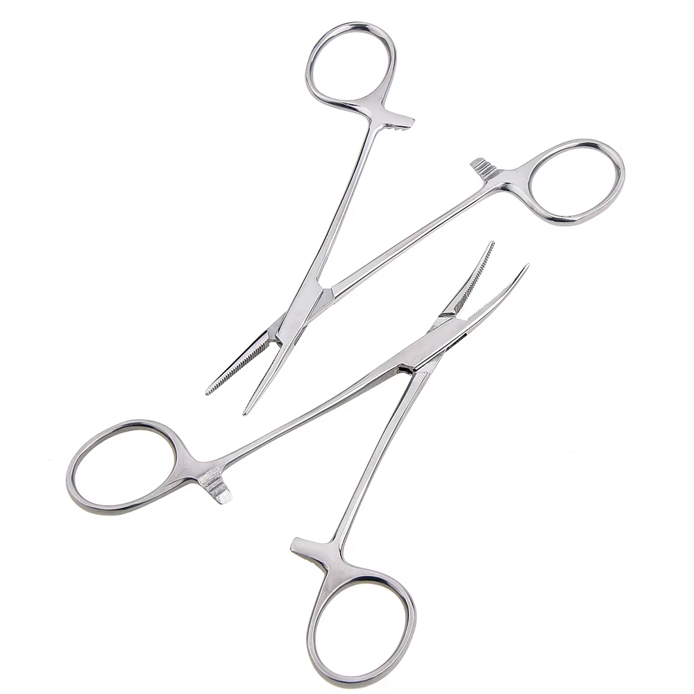 Herramienta manual 12.5 16 18cm Pinzas Hemostáticas Tijeras para Pelo de Mascotas Ajuste de Pescar Pinzas de Presión de Corte Curvado/Punta Recta — imagen 2
