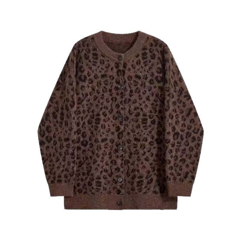 Leopard print cardigan sweater — image 7