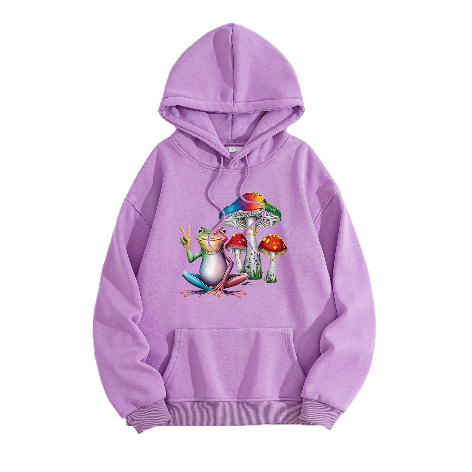 Mushroom Frog Comfortable Hoodie — imagen 2