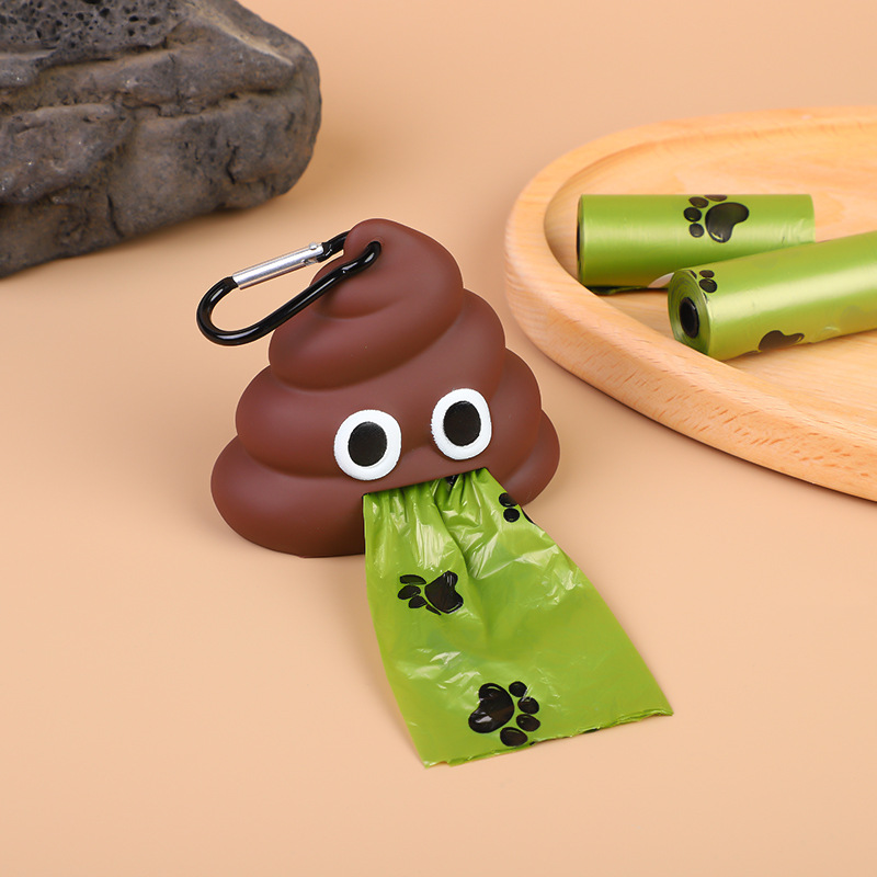 Dispensador de Bolsas Biodegradables para Excremento Canino Portátil para Perros y Gatos, Colección de Residuos Reutilizables — imagen 3