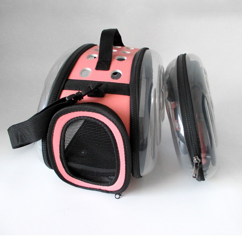 Pet Portable Carrying Bag Transparent Crossbody Foldable Cat Bag Pet Backpack Dog Universal Travel Bag Breathable Box — image 12