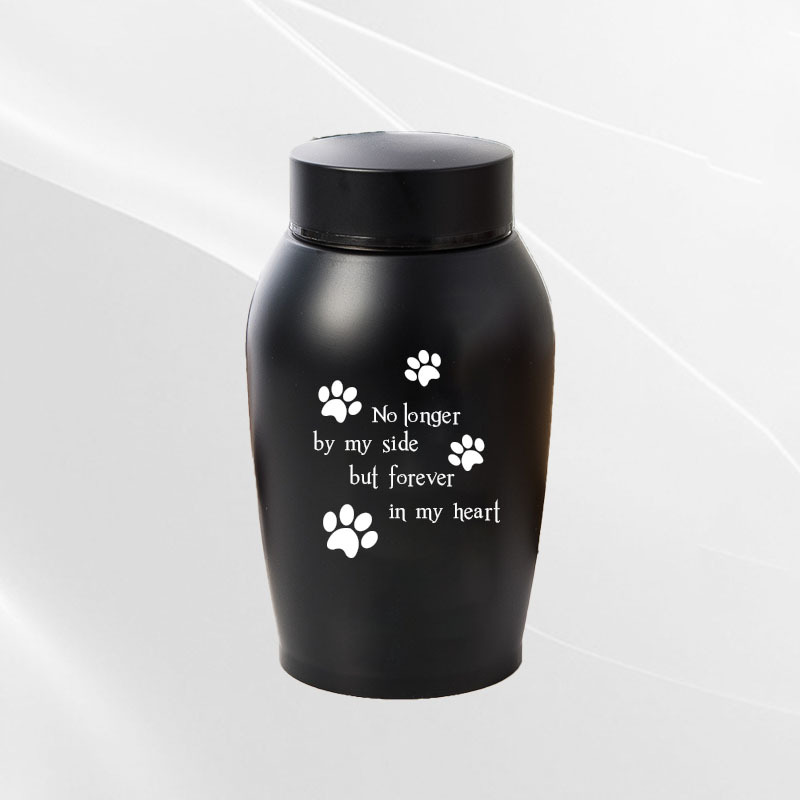 Urnas de Recuerdo para Mascotas en Acero Inoxidable: Negro Portátil y Resistentes a la Humedad, Conservador de Cenizas Pequeñas para Animales de Compañía — imagen 15