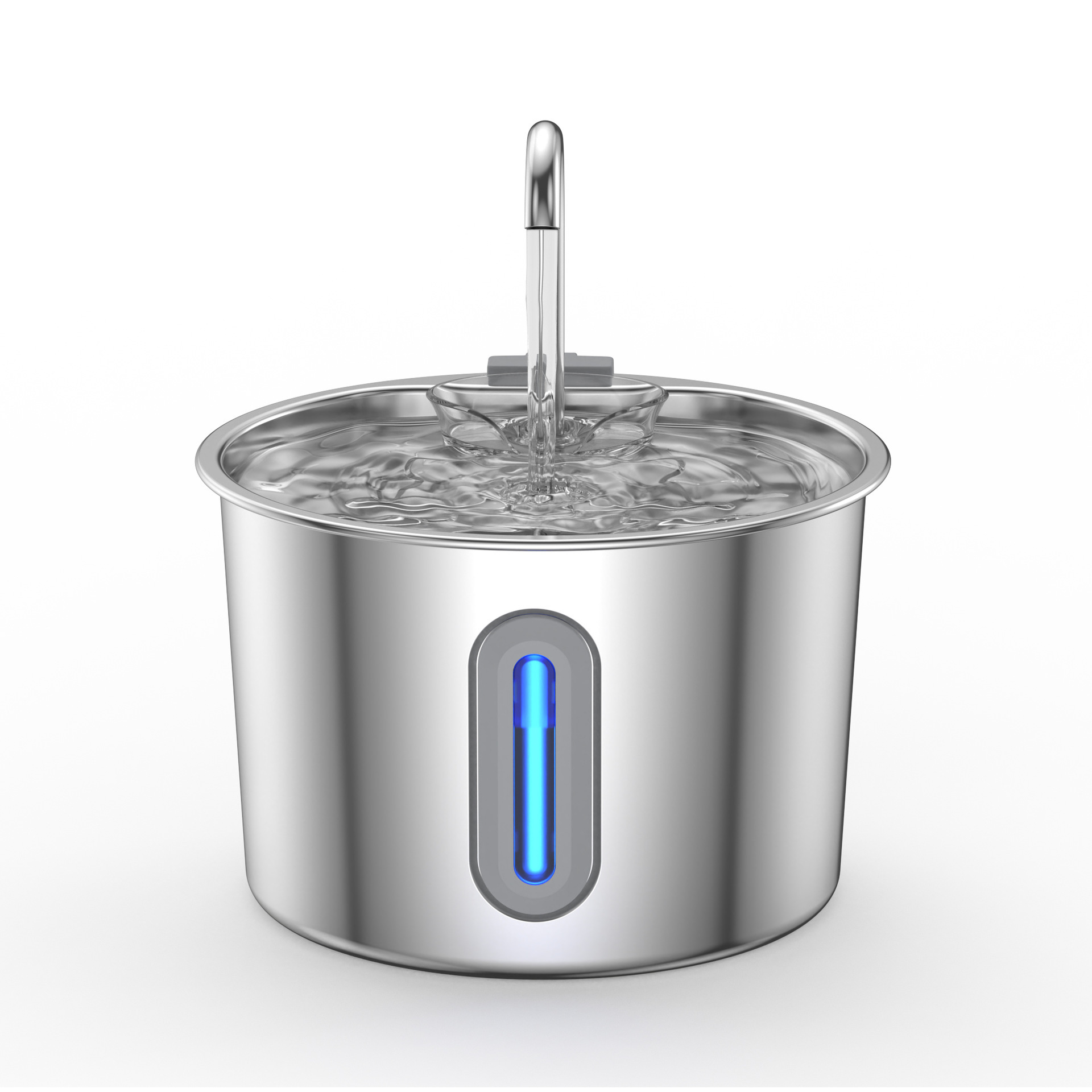 Pet Water Dispenser Stainless Steel Automatic Circulating Cat Dog Water Fountain with Filtration and Anti-Leakage Design — image 1