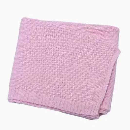 Cotton Knitted Baby Blanket with Embroidered Bear and Personalized Name, Soft Infant Car Seat Cover and Nap Blanket — image 9