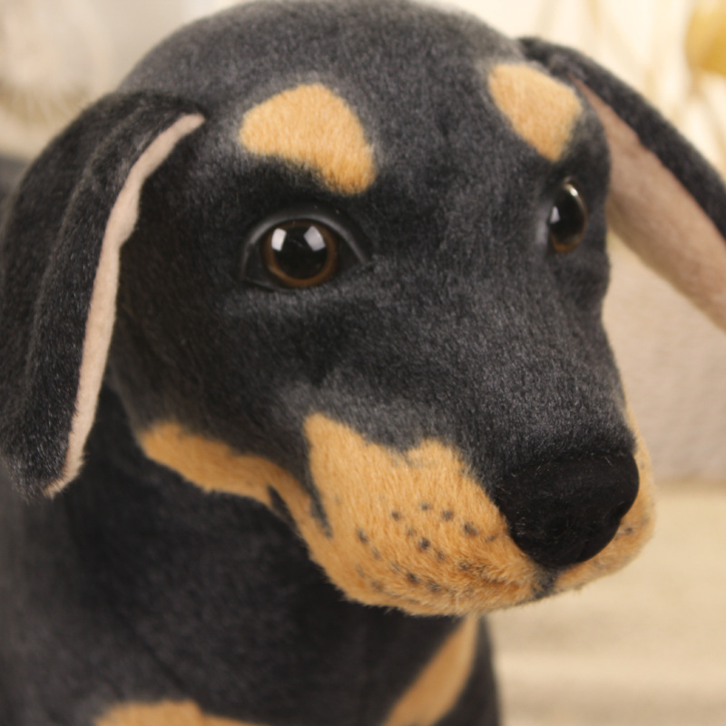 Black Dog Simulation Doll Plush Toys — image 3