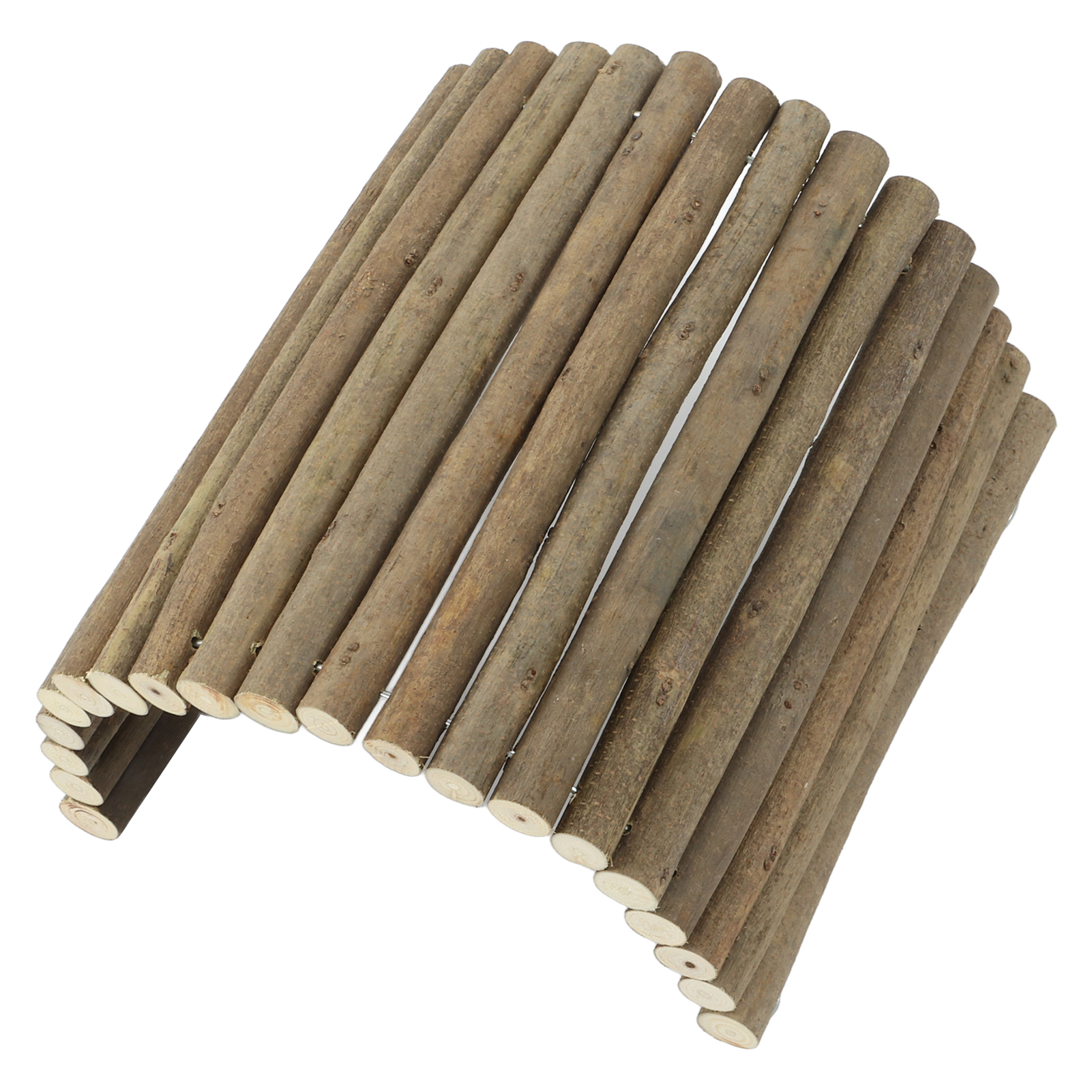 Túnel de Madera para Roedores: Puente Curvo para Hamsters, Ratones y Pequeños Animales (20x40cm / 7.9x15.7in)