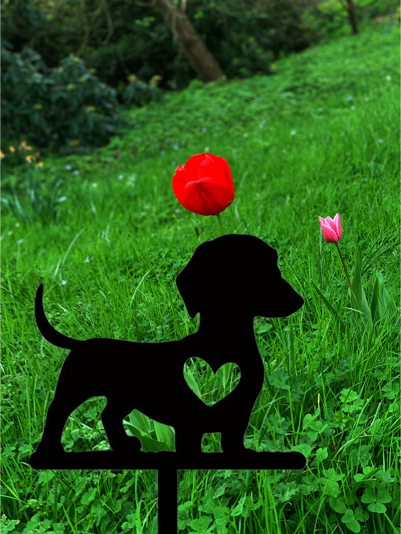 Placa de Recuerdo Personalizada para Mascotas - Regalo de Duelo para Perros con Grabado a Mano — imagen 2