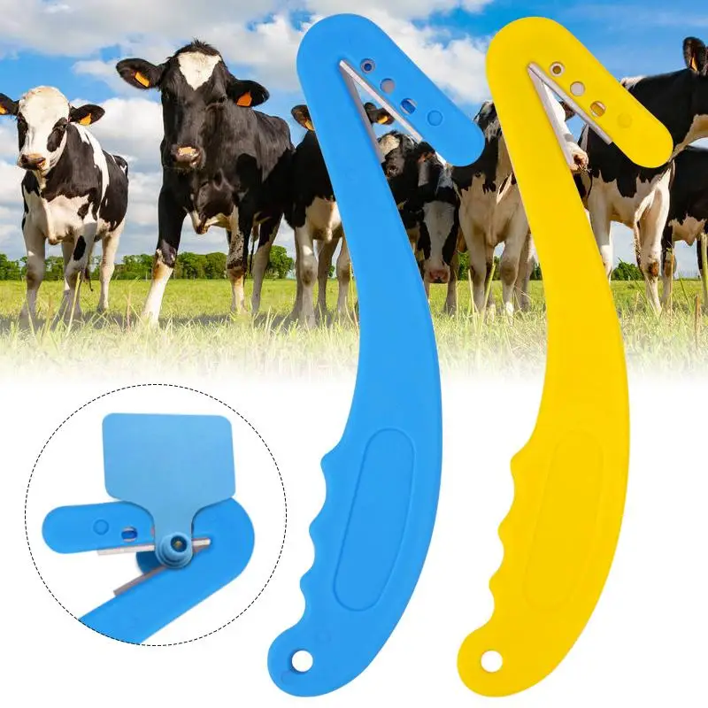 Farm Animals Ear Tag Removal Tool Livestock Safety Ear Tag Cutter Goat Sheep Pig Tag Removal Knife Safe Durable Farm Tools