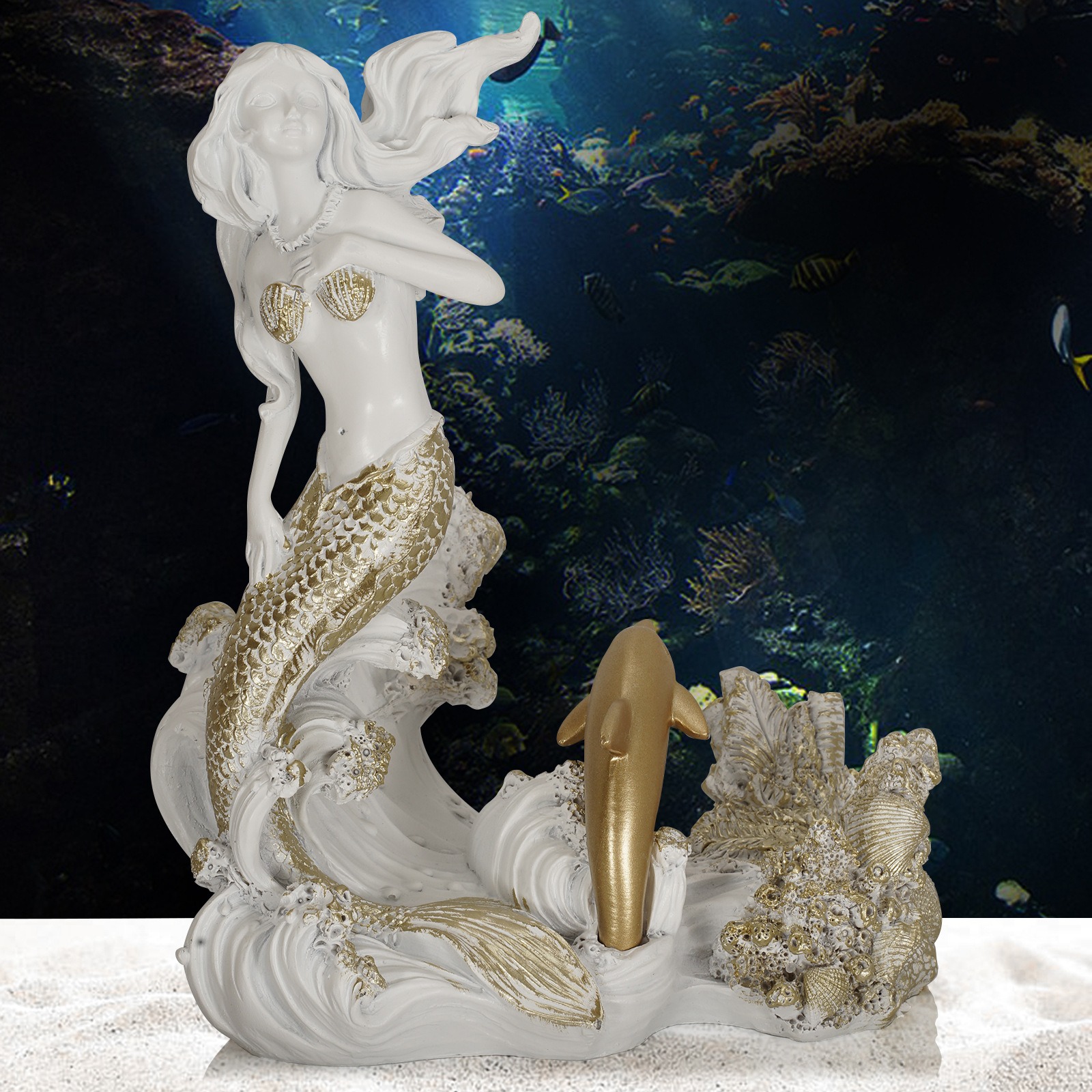 Decoraciones de vino rojo en resina para mermaids — imagen 8