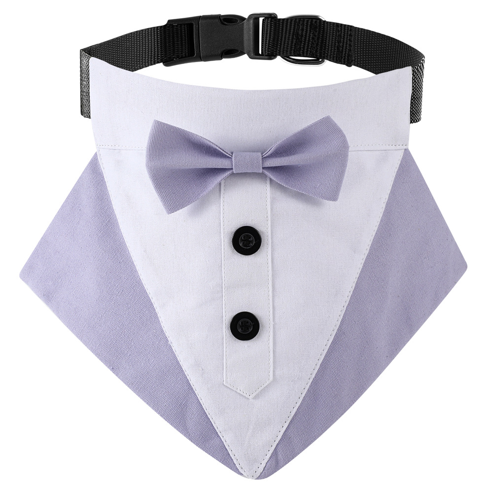 TANPOPO British style wedding suit dog bibs wedding triangle scarf pet scarf — image 14