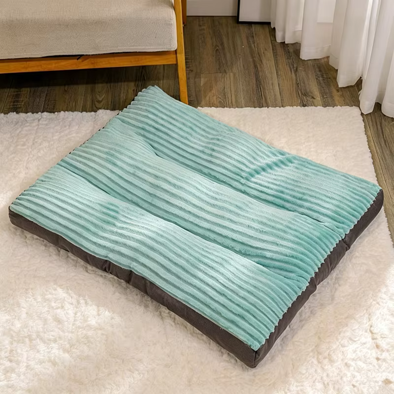 Cama para perros para dormir, alfombra universal de cuatro estaciones para mascotas con funda removible lavable, cojín resistente a mordidas para cama de gato, auto-juego Int — imagen 6