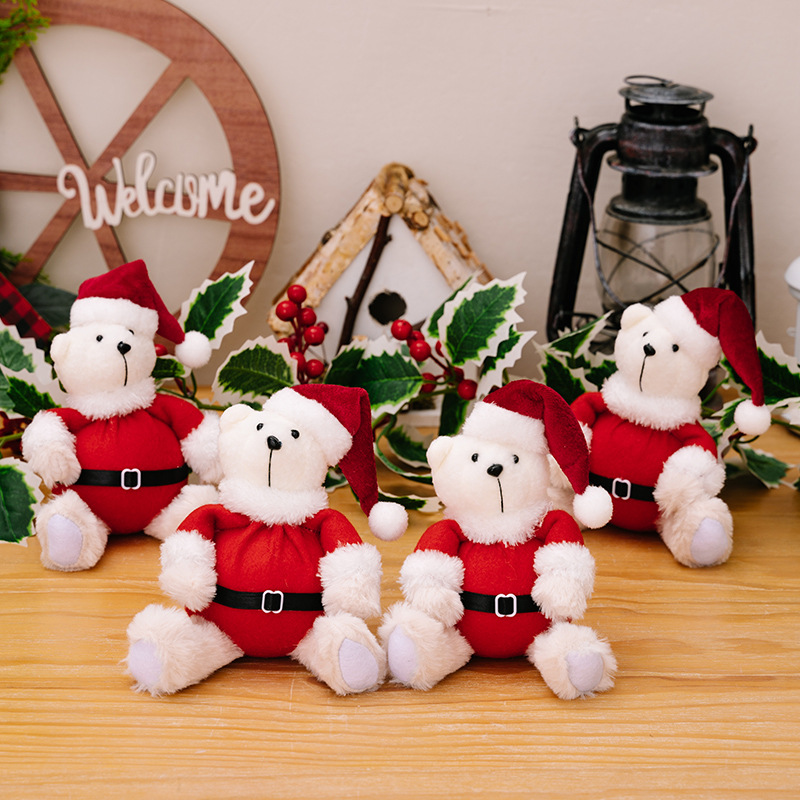Christmas teddy bear figurine ornament — image 4