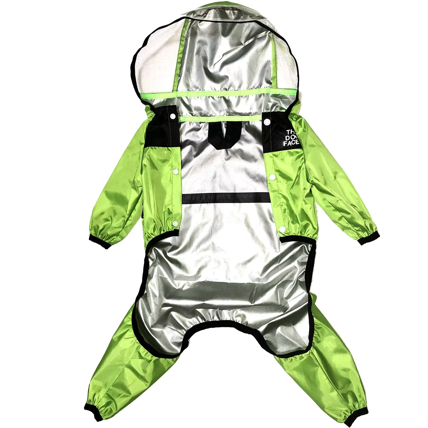 Chaleco de Lluvia para Perros Transparente con Capucha Impermeable Ropa para Mascotas Caninas y Gatos — imagen 2