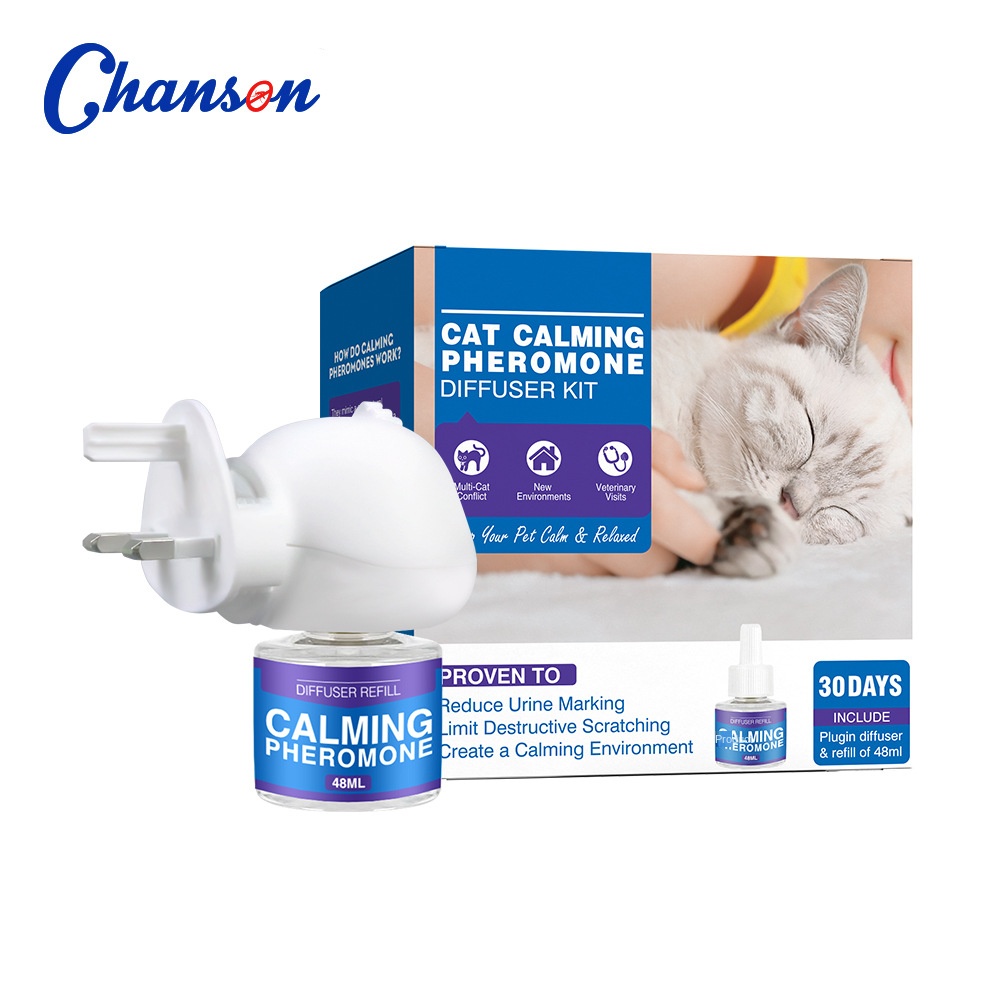 Cat Calming Pheromone Spray Pet Pheromone Mood Soother Anti-Stress Electric Heating Set — image 7