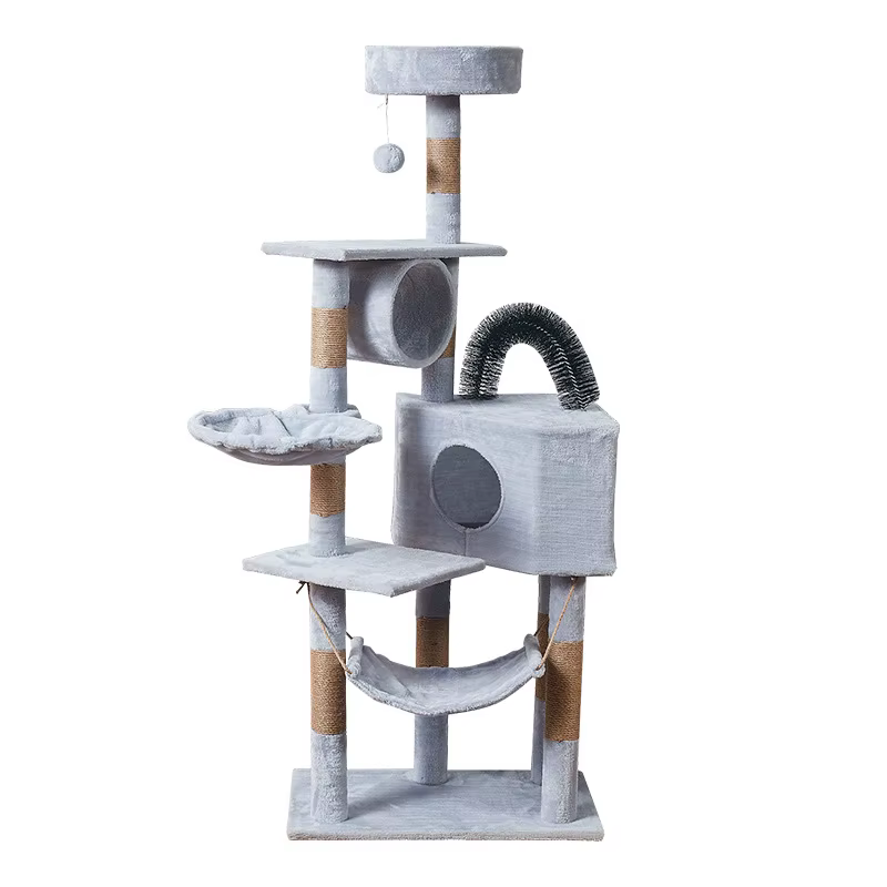 Gran Torre de Árbol para Gatos con Múltiples Hamacas, Torre de Rascar, Villa Training Aids, Muebles, Suministros de Productos para Mascotas — imagen 6