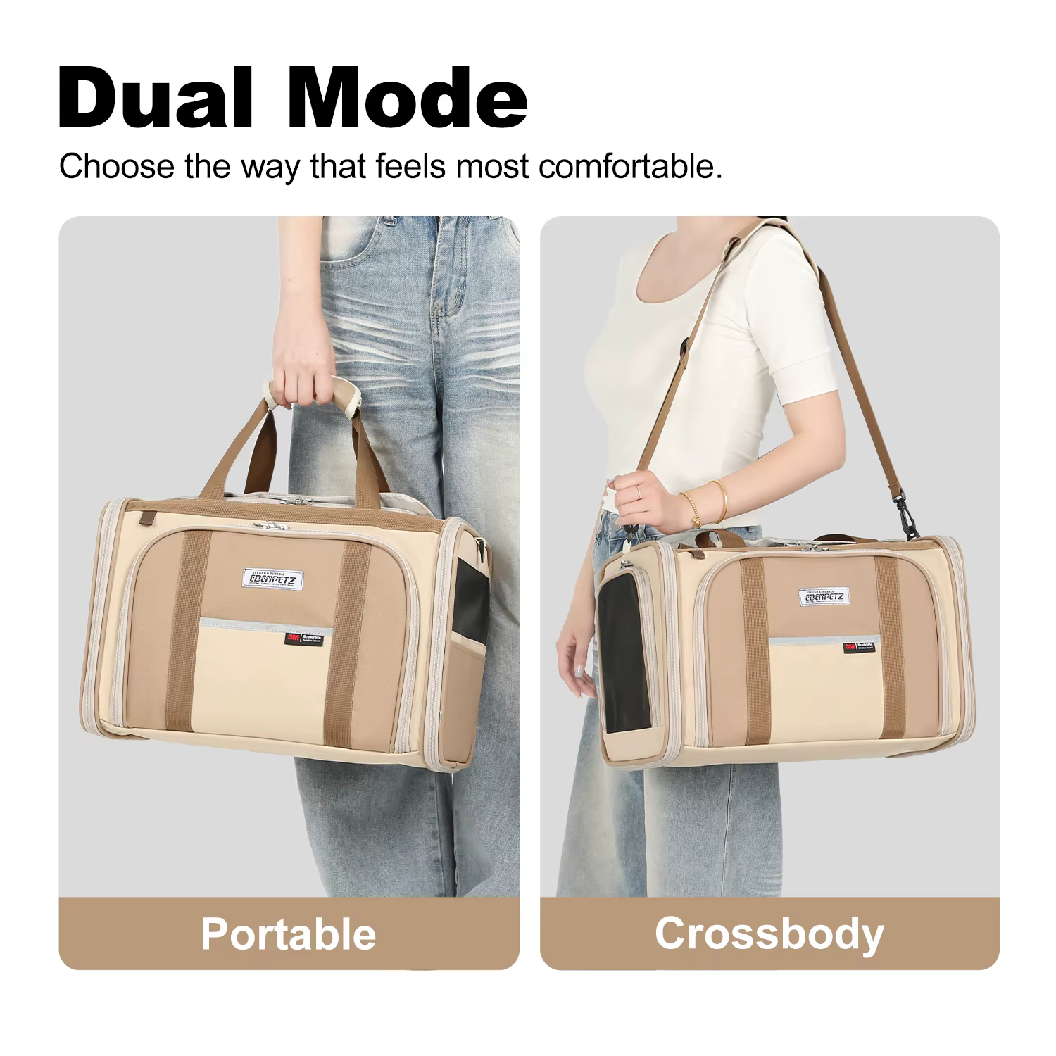 Pet Carrier Bag for Cats And Small Dogs Airline Approved Portable Puppy Bag for Cabin Travel with Expanded Comfort — image 4