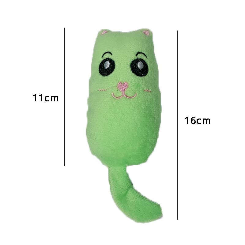 Juguetes de Pepino para Gatos que Mastican, Interactivos y Divertidos, Juguetes de Peluche con Garras y Sonido para Gatas y Kitten — imagen 20