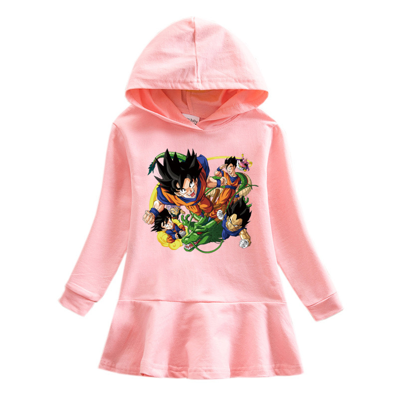Girls' butterfly hooded sweatshirt dress — image 8