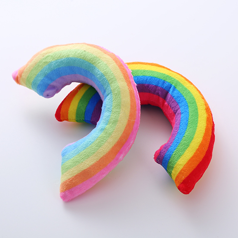 Pet Supplies Cat Toy Rainbow Bridge Pillow with Catnip and Cat Mint — image 4