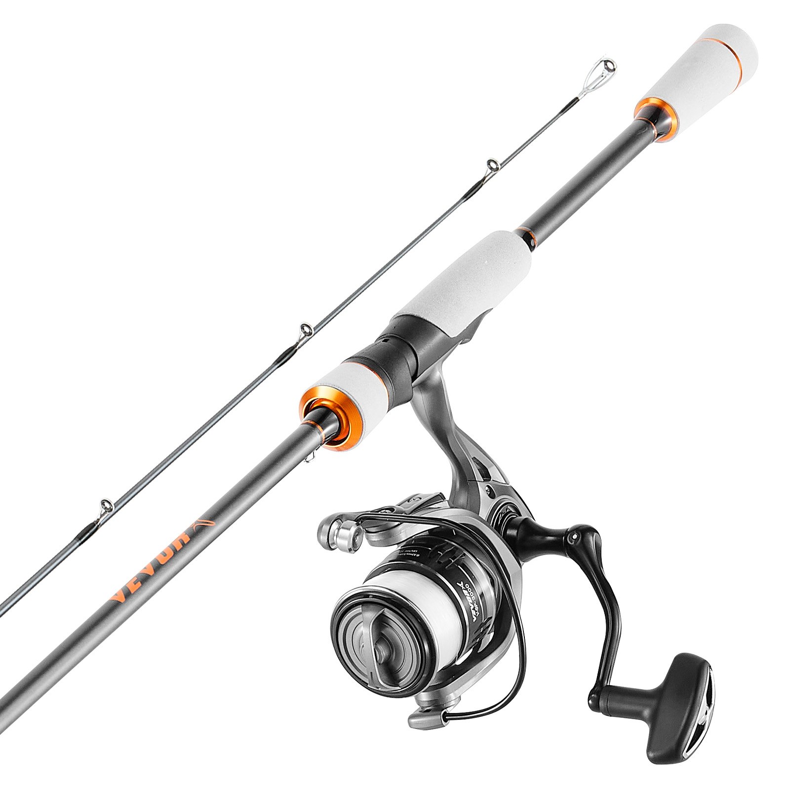 Rod And Fishing Reel Combo, IM7 Carbon Fiber Spinning Rod And Reel Combo, Bass Fishing Pole With 7 Ft Two-Piece Rods, 7+1 Ball Bearings, EVA Handle, Stainless Steel Guides With Ceramic Rings — imagen 1