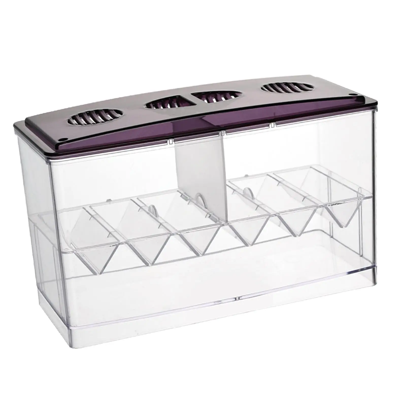 Caja de Cría para Peces Acuarelas Accesorios Contenedor Incubadora Aislamiento para Guppies y Pequeños — imagen 6