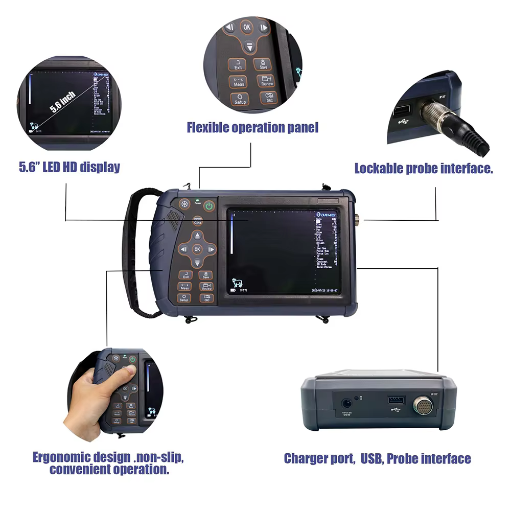 Portable Veterinary Ultrasound Scanner Vet B-Ultra Pregnancy Machine Handheld (B, BB, 4B, B+M, M) for Pig Sheep Cattle Horse Dog — image 5