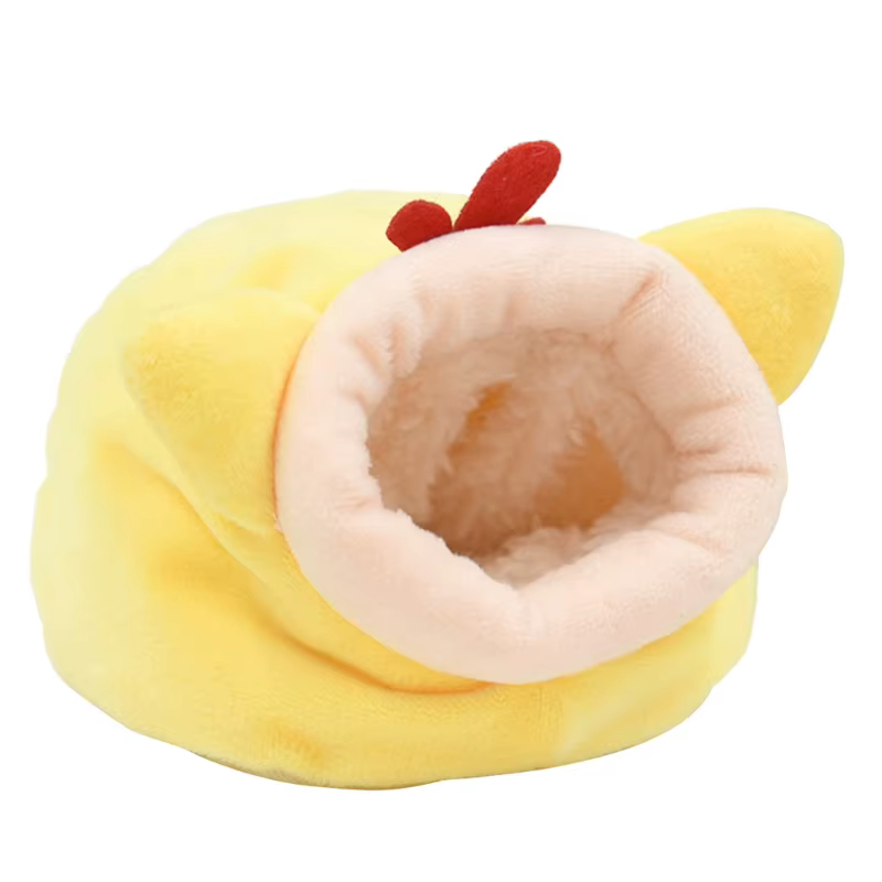 Windproof Hamster Nest Hamster House Glider Guinea Pigs Bunny Winter Plushy Nest — image 3