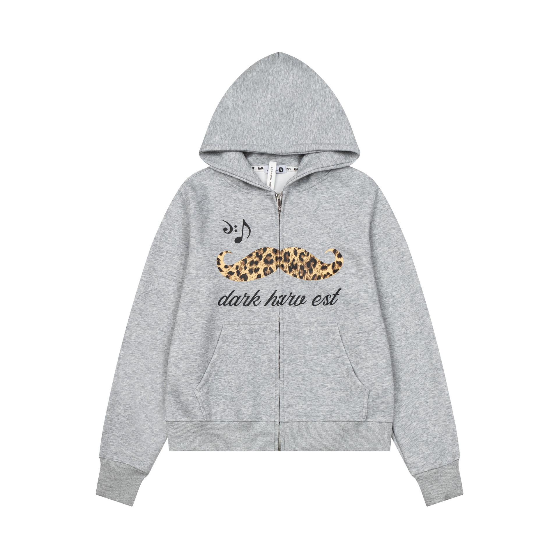 Leopard print beard hooded long sleeved sweatshirt jacket — image 4