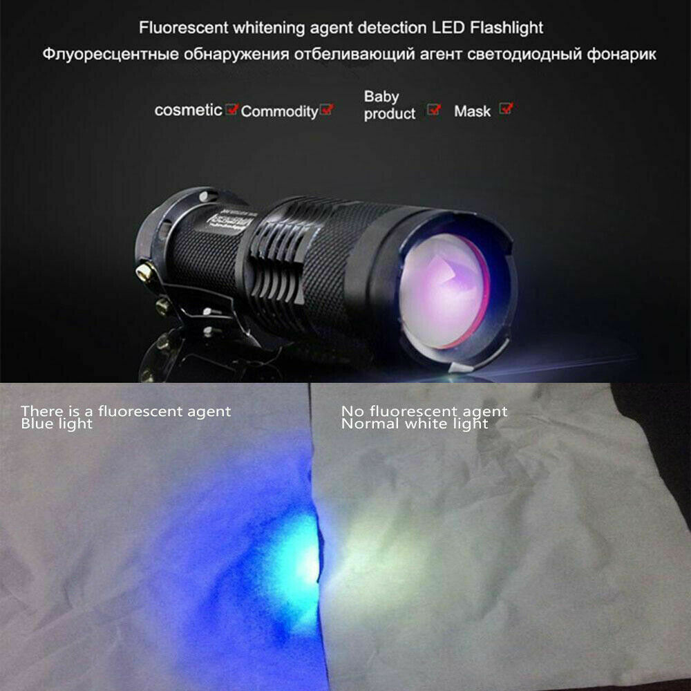 Lámpara UV Portátil de Flash de 395nm para Inspección, Detectar Manchas de Orina Canina y Escorpiones, Insectos y Falsificaciones — imagen 9