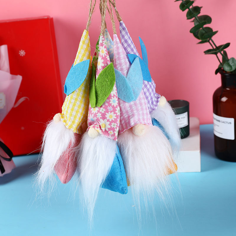 Little doll Easter elf rabbit faceless doll dwarf small pendant home hanging decoration supplies — image 4