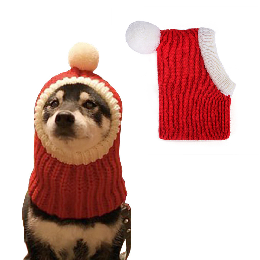 Pet Hat Dog Halloween Christmas Head Cover Cat Teddy Bichon Frightening Headdress Supplies — image 7
