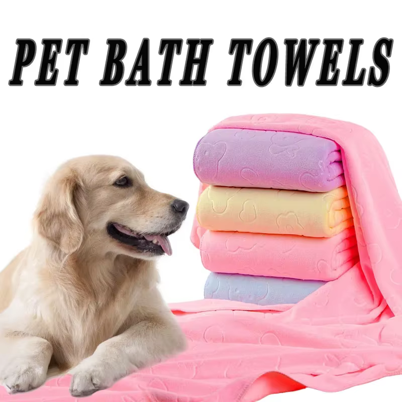 Toallas de Baño para Mascotas - Suaves y Absorbentes para Perros y Gatos — imagen 1