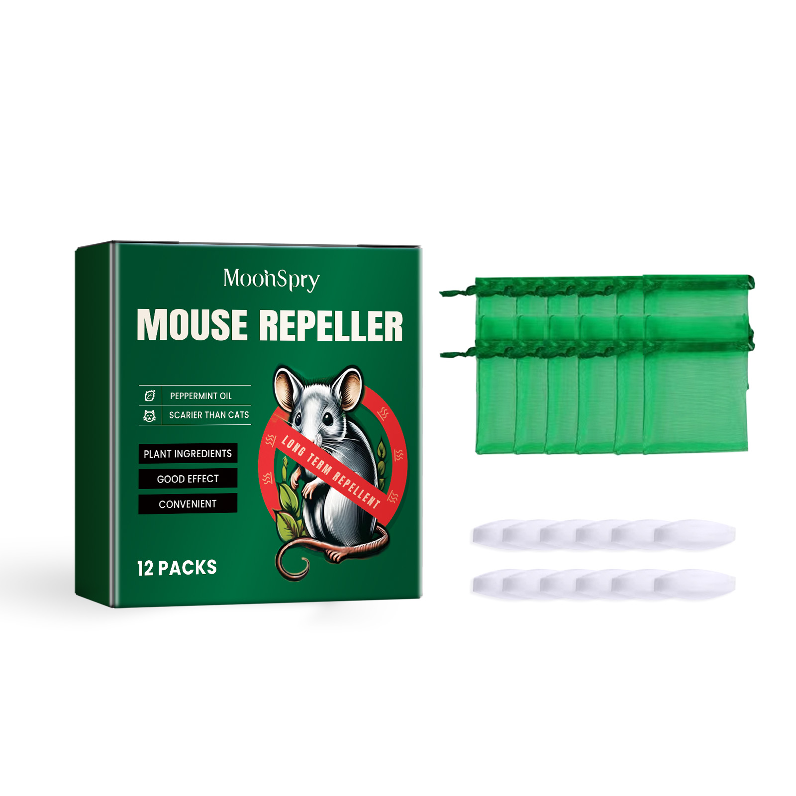Mouse Repeller, Car Engine Outdoor Home Indoor Mouse Repellent Mouse Repellent Pill — image 3