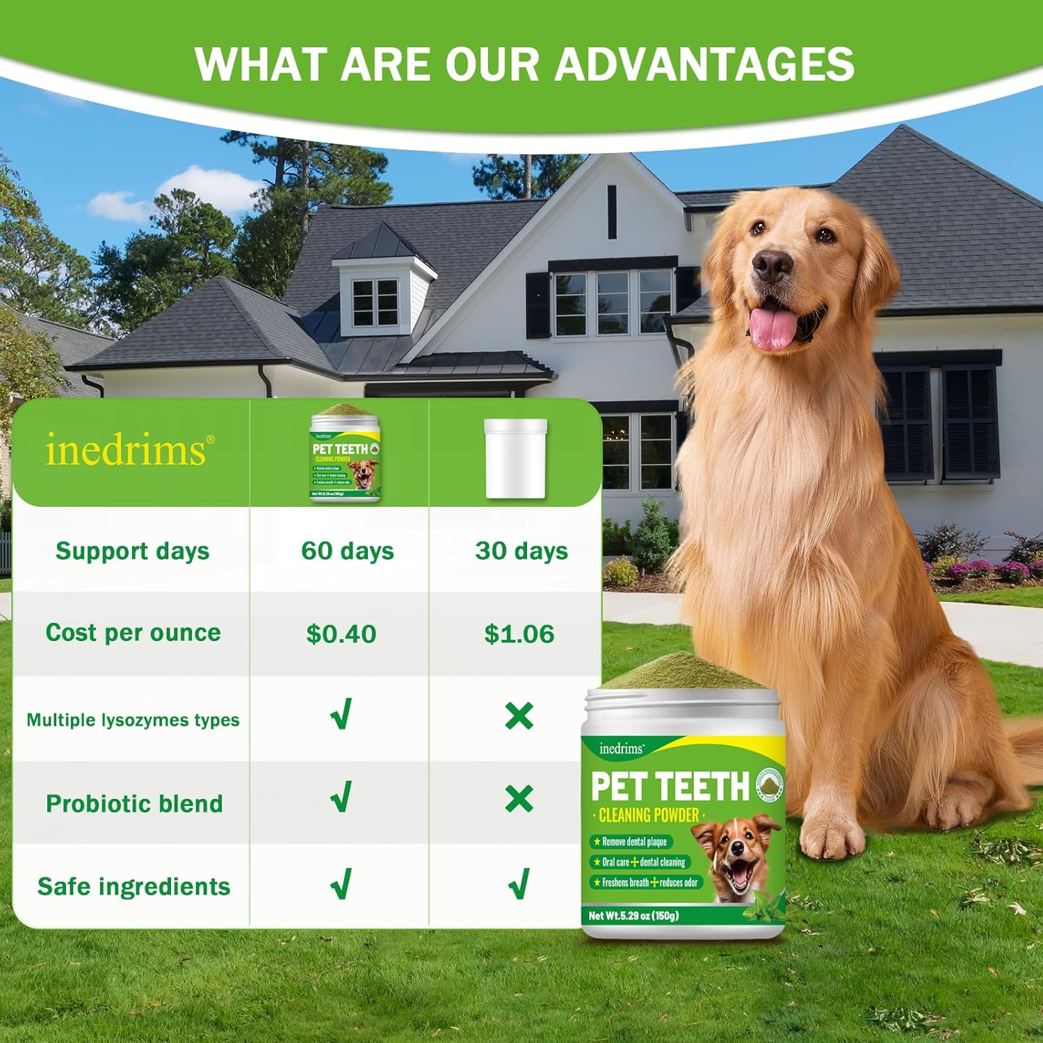 Polvo Dental para Mascotas - Refresca el Aliento, Protege las Encías y Fortalece los Dientes. Un Elemento Esencial para la Higiene Oral Diaria y General — imagen 8