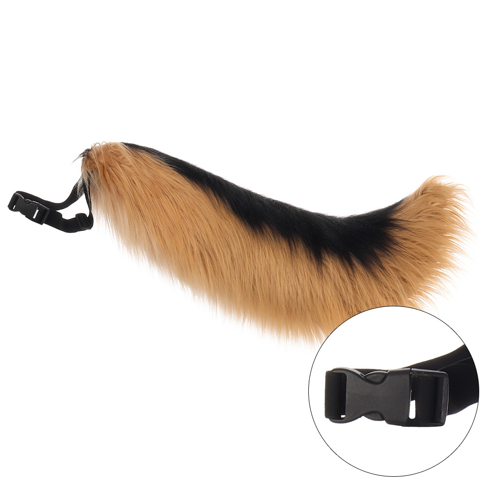 Halloween Handmade Wolf Cosplay Costume with Realistic Fur, Animal Ears and Tail Set for Anime Convention Accessories — image 3