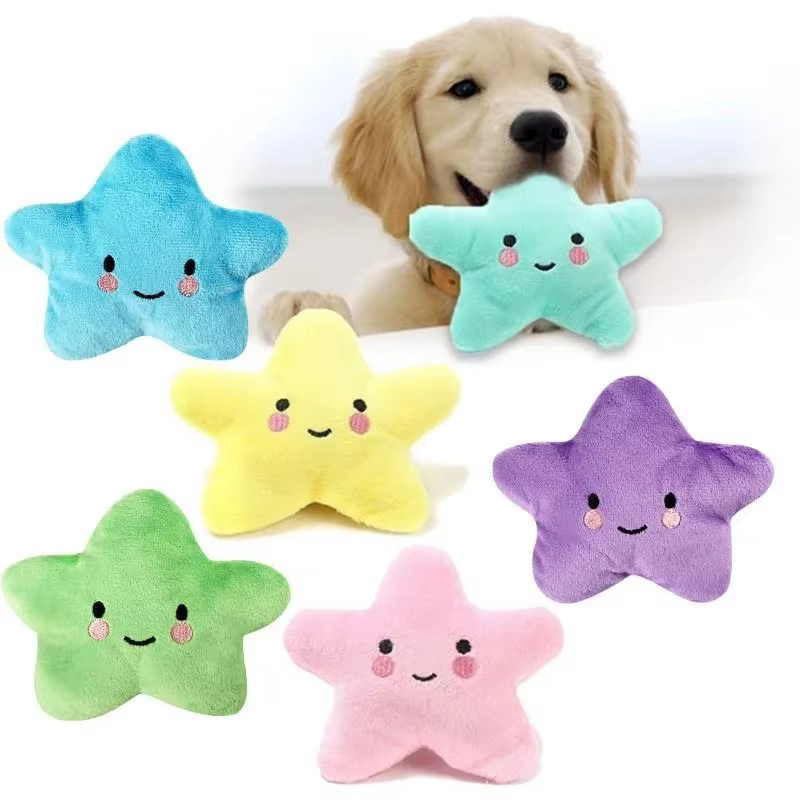Pet Toy Plush Sounding Pentagram Toy Pet Playing Fun Dog Toys Cat Toys Pet Supplies — image 1
