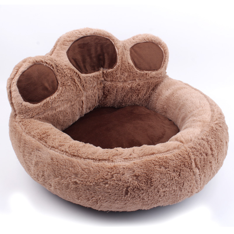 Casa para Perros Casa para Gatos Suministros para Mascotas Estación de Otoño e Invierno Caliente y Cómodo Hogar para Mascotas con Garra de Oso Colchón para Perro — imagen 1