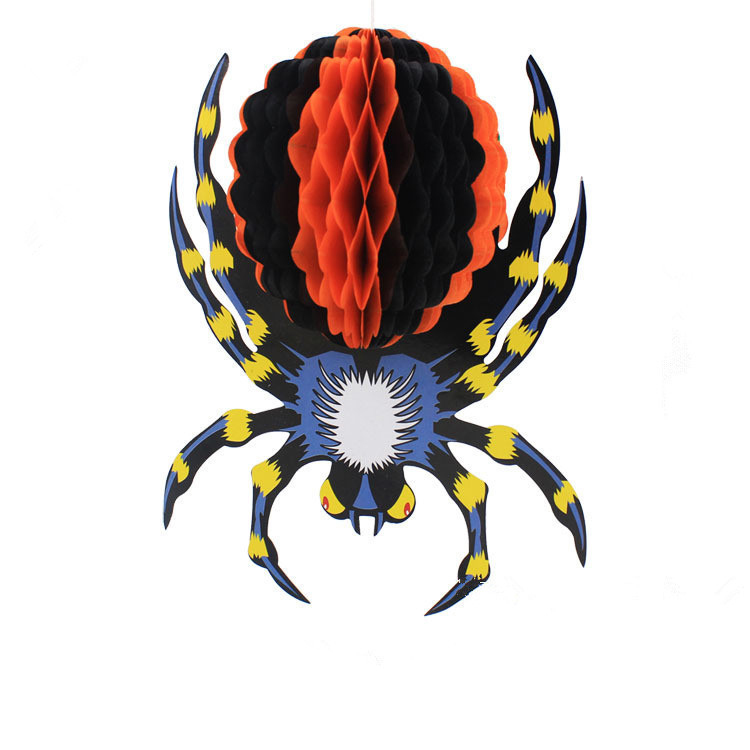 Decoraciones de Halloween Conjunto KTV Propios Pendientes de Papel Araña Murciélago Pendiente Fantasma Colgante — imagen 8