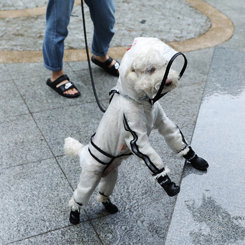 Chaquetón de Lluvia para Perros Grande - Transparente, Impermeable y Ligero para Pequeños y Grandes Canes — imagen 5