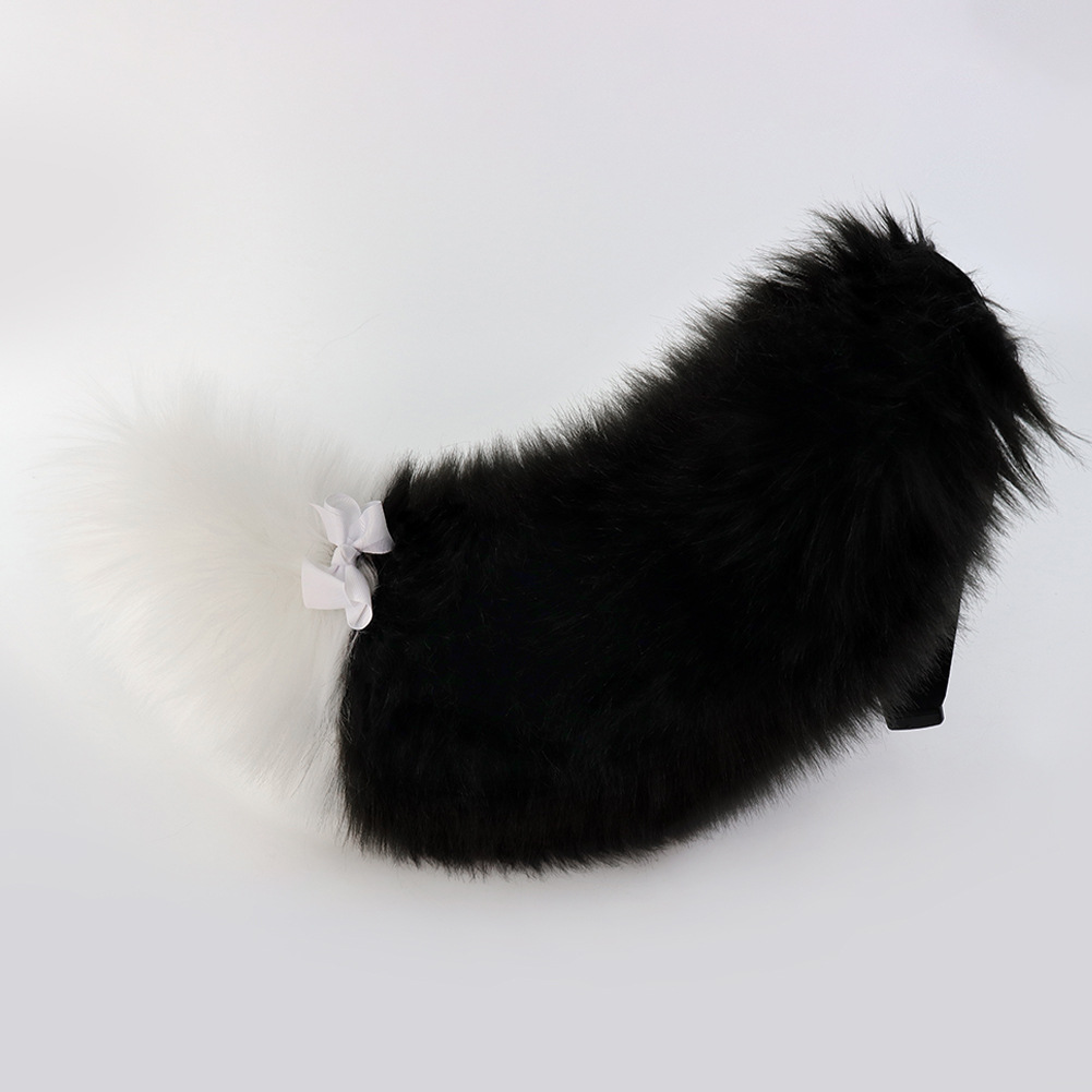 Cola de Animal para Manualidades de Halloween - Pluma Suave Multicolor Realista - Cola de Perro Lolita, Zorro o Accesorio de Convención — imagen 14