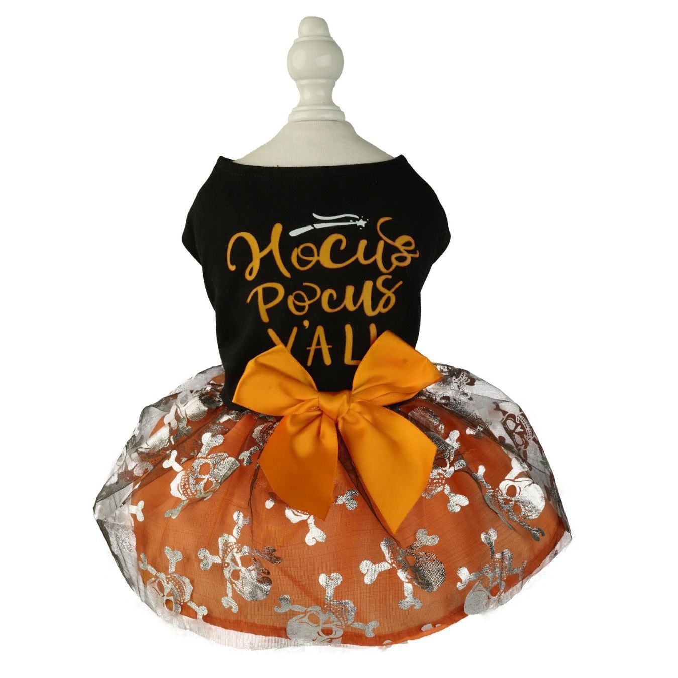 Pet Clothes Halloween Dog Cat Party Decoration Halloween Skull Black — image 5