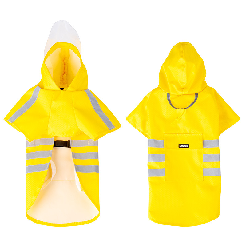 Chaquetón para Perros Grande - Estilo Poncho con Cinta Reflectante Impermeable y Resistente al Viento — imagen 9