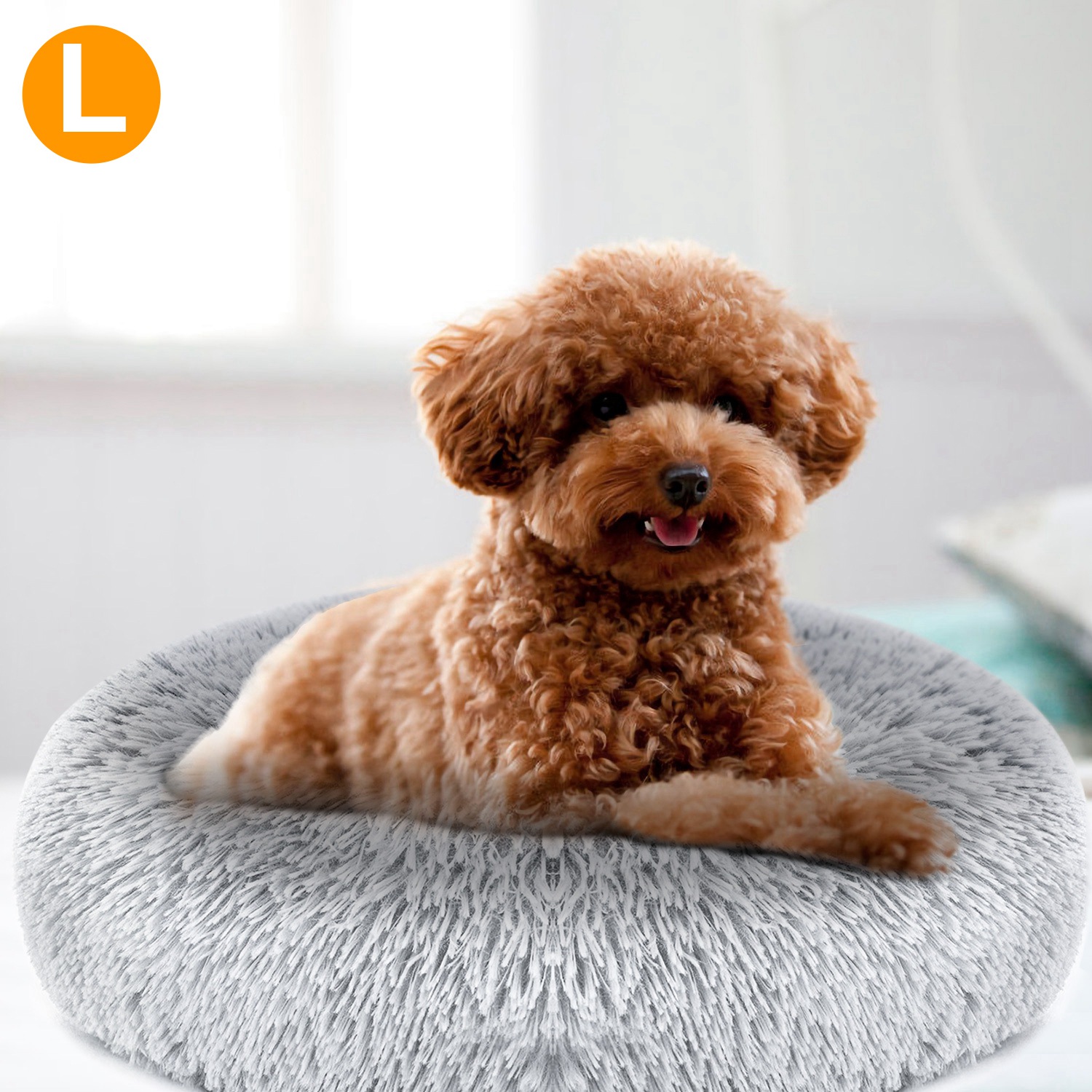 Cama de Pelo Suave para Perros y Gatos, Colchón Cálido Acogedor para Mascotas — imagen 9