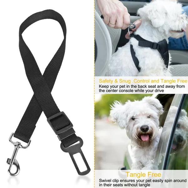 2Pcs Pet Dog Seat Belt Leash Adjustable Pet Dog Cat Safety Leads Harness — image 11