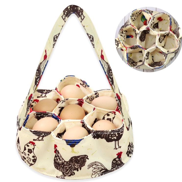 Egg Collection Basket Egg Collection Basket 7 Bags Chicken Mother Chicken Duck Goose Egg Housewife Farm Garden — image 1