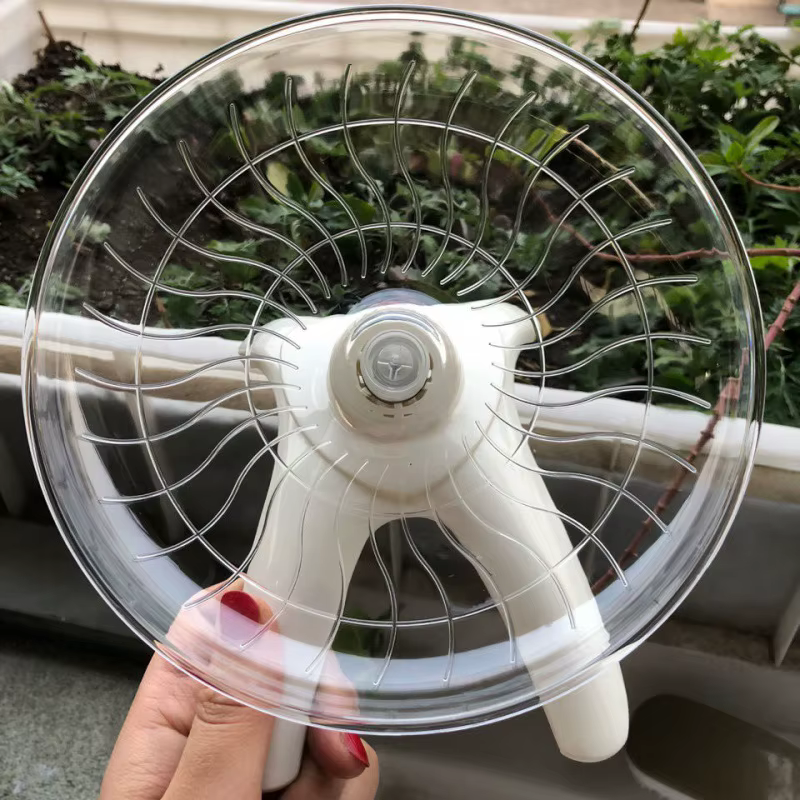 Pet Hamster Running Wheel Mute Flying Saucer Steel Axle Wheel Running Disc Toys Cage Small Animal Hamster Accessories — image 5