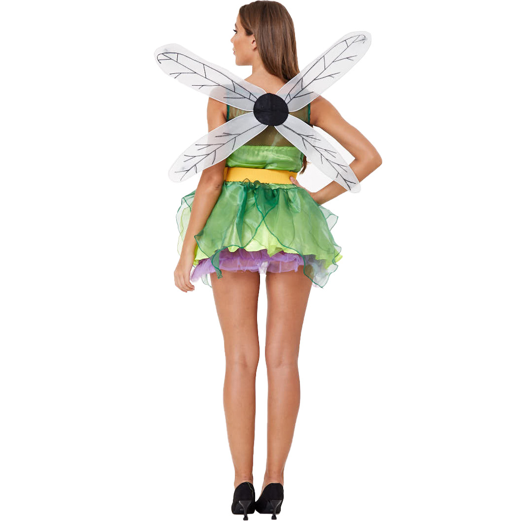 Green Forest Fairy Dragonfly Costume Role Play Halloween Outfit COS Angel Costume Game Uniform — image 6