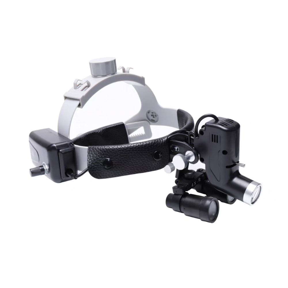 Dental Binocular Magnifier Loupe with LED Light Headband for Oral, ENT and Plastic Surgery — image 1