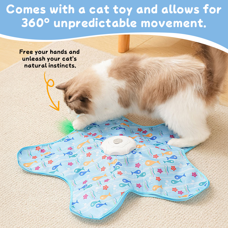 Interactive Hide and Seek Cat Toy with Motion-Activated Mouse, Squeaky Sounds & Surprise Feathers for Kittens — image 8